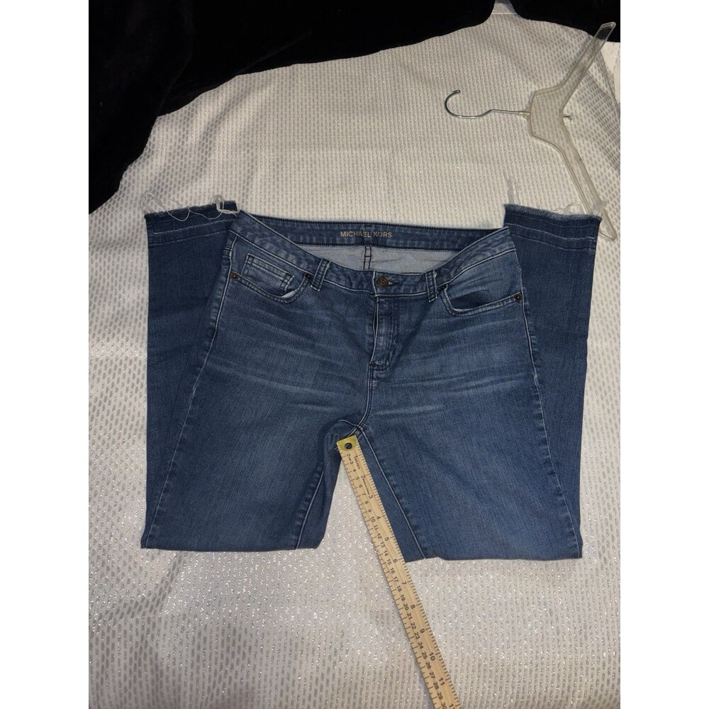 Michael Kors Women’s Blue Medium Wash Skinny Jeans Slim Fit Stretch 5-Pocket